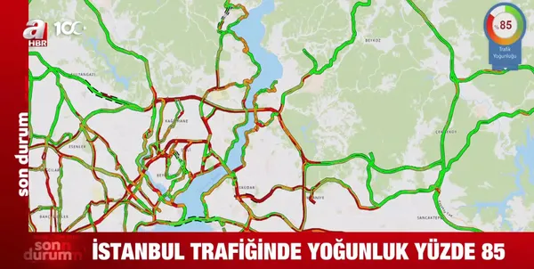 İstanbul trafiği durma noktasında! İşte yoğunluk haritasında son durum - 2