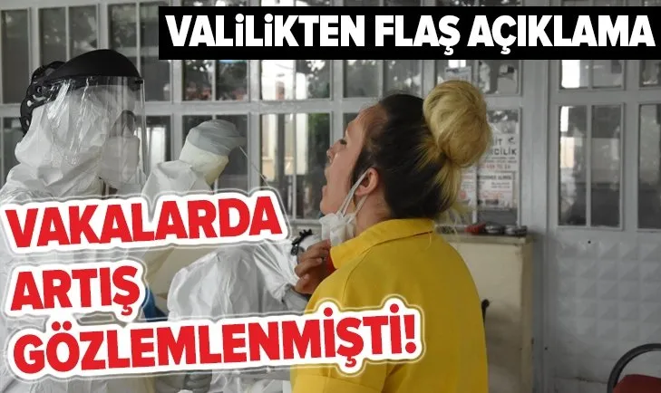 İzmir Valiliğinden vakaların arttığı mahalle hakkında ilgili açıklama