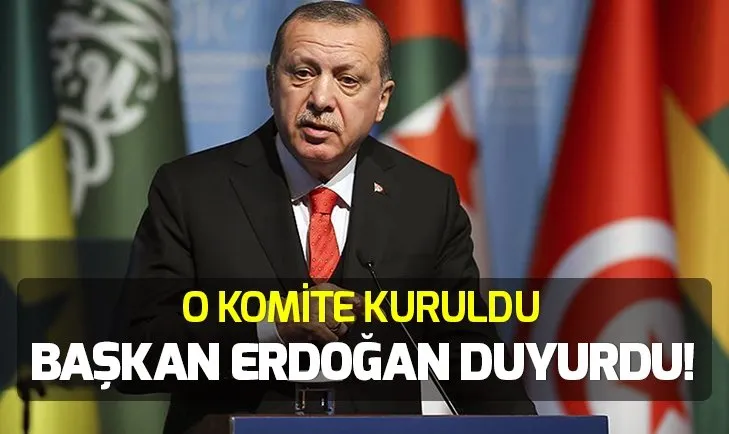 Başkan Erdoğan duyurdu: İSEDAK Milli Koordinasyon Komitesi kuruldu