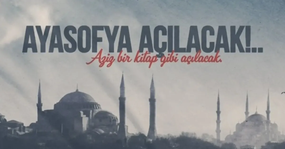 son dakika sosyal medyayi sallayan siir ayasofya aziz bir kitap gibi acilacak video