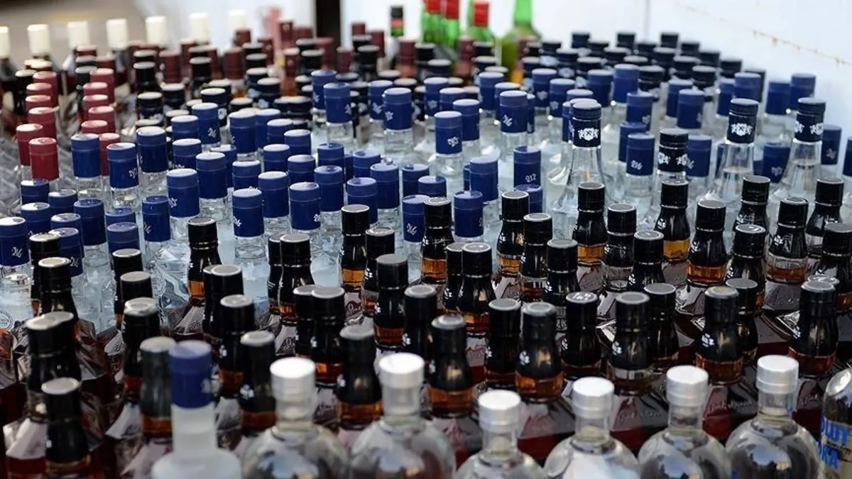 Samsun'da sahte içki operasyonunda 159 litre etil alkol ele geçirildi