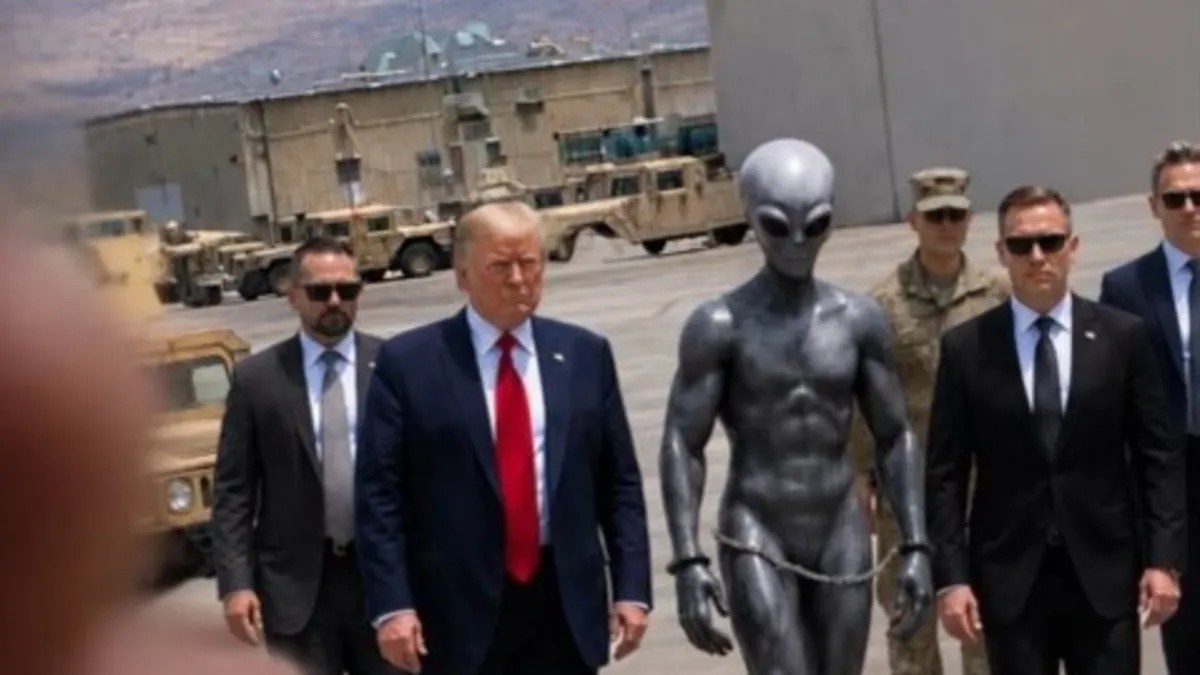 Saklanan sırlar gün yüzüne çıkıyor! Trump’tan olay yaratan uzaylı paylaşımı