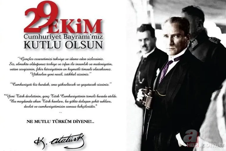 29 Ekim en güzel Atatürk fotoğrafları! 29 Ekim Cumhuriyet Bayramı en yeni yazılı Atatürk resimleri! 9