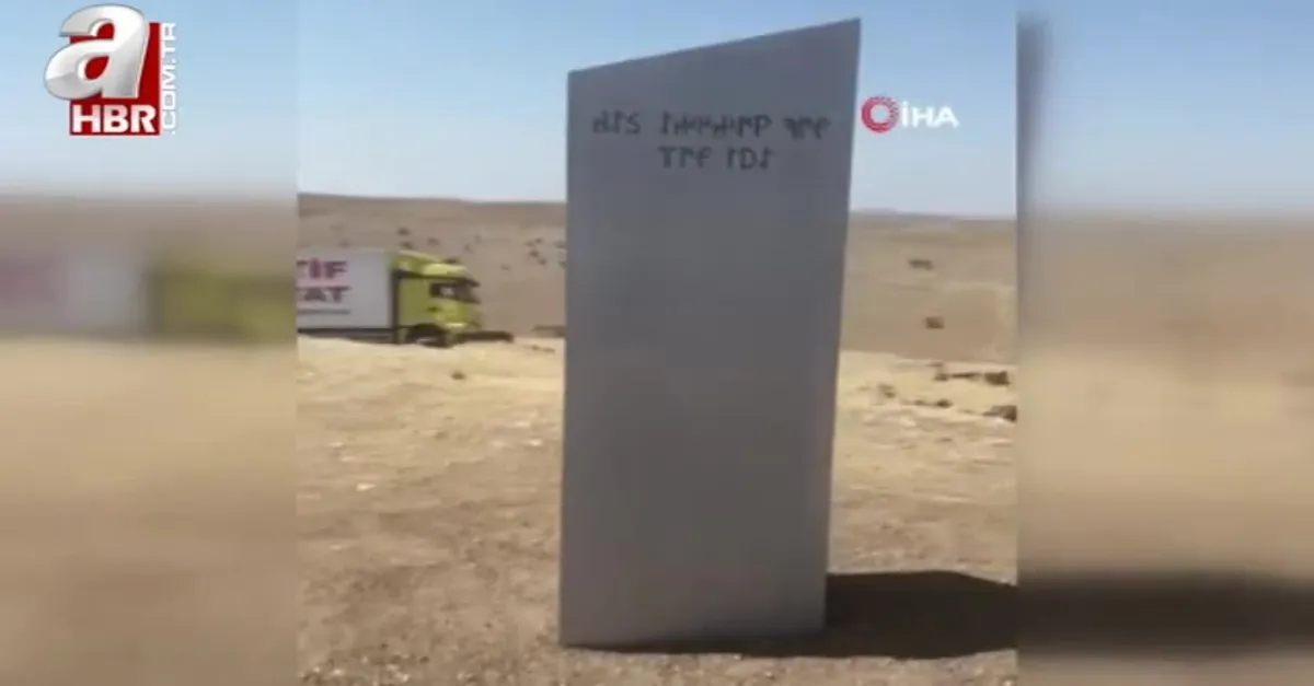"Gizemli monolit" Diyarbakır'da ortaya çıktı