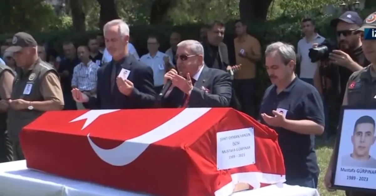 Şehit orman işçisi Mustafa Gürpınar’a veda!