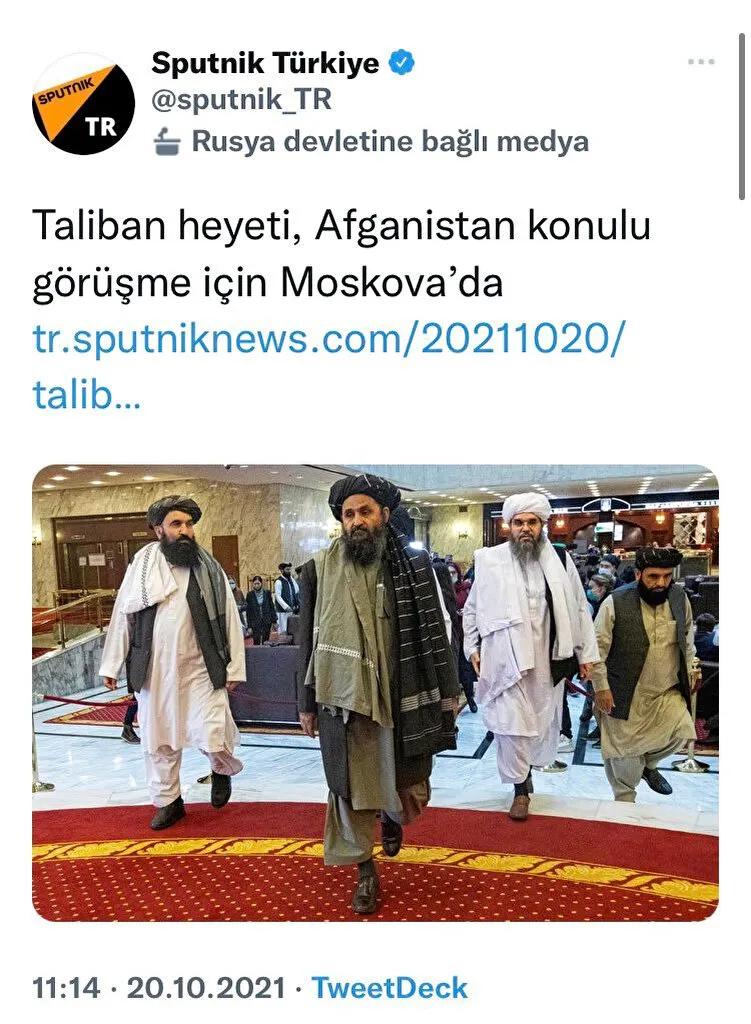 Rus medya kuruluşu Sputnik'in ikiyüzlülüğü! Türkiye'ye gelince "terör örgütü" Rusya'ya gidince "heyet" - 1