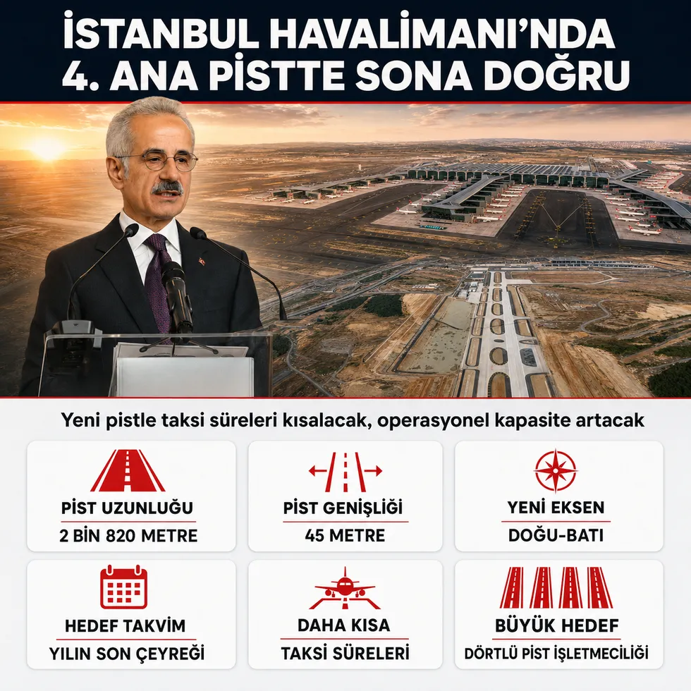 İstanbul Havalimanı’nın 4. ana pistinde sona doğru! Taksi süreleri kısalacak operasyonel kapasite artacak - 1