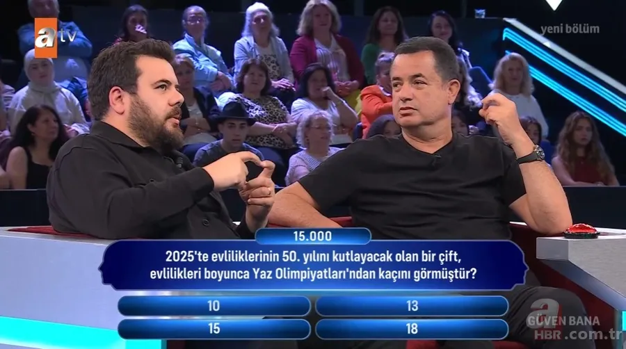 Güven Bana'da nefes kesen anlar! Acun Ilıcalı ve Eser Yenenler 1 milyon TL'lik soruya ulaştı 2