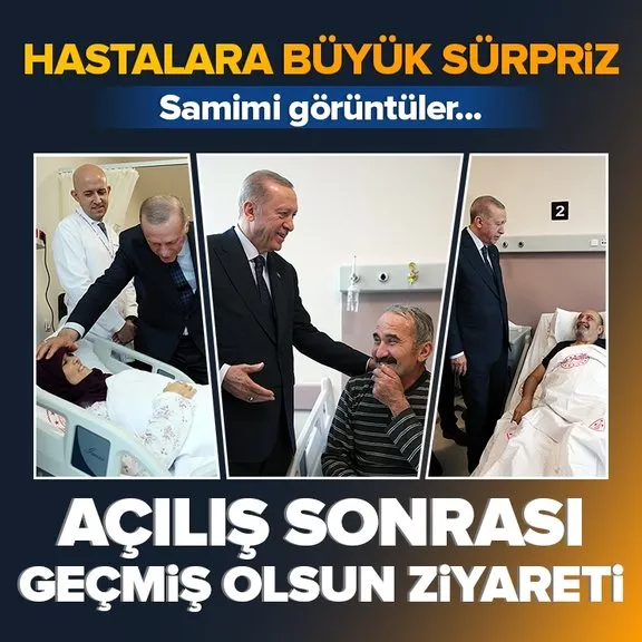 Başkan Erdoğan’dan Antalya Şehir Hastanesi’nde tedavi gören hastalara geçmiş olsun ziyareti!
