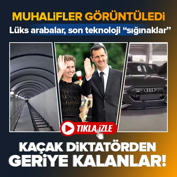 Esadın sığınağı böyle görüntülendi