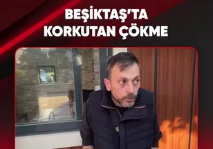 BEŞİKTAŞ'TA KORKUTAN ÇÖKME