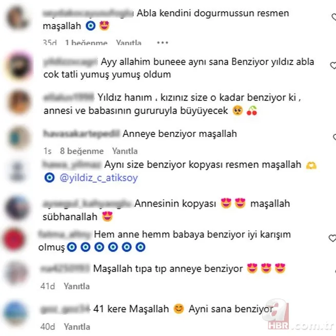 Yıldız Çağrı Atiksoy ile Berk Oktay'ın kızı Mira Milena annesinin kopyasıymış! 8
