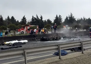 İstanbul'da düşen helikopterden fotoğraflar