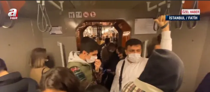 Son dakika: İstanbul'da metrolar tıklım tıklım! Sırt sırta yolculuk - 3