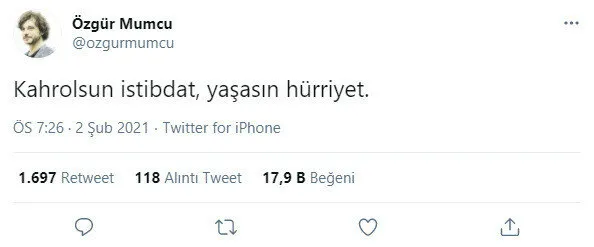 Ülkeyi karıştırmak isteyenler tek tek ortaya çıkıyor! Ümit Boyner de Boğaziçi provokasyonuna destek verdi!