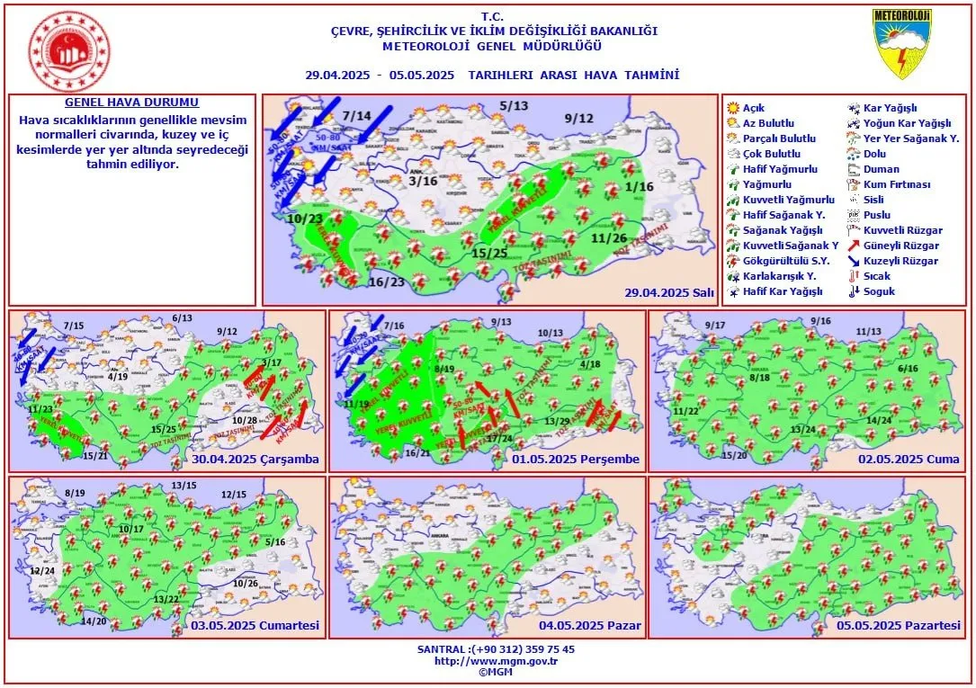 METEOROLOJİ’DEN İLLERİ TEK TEK UYARDI