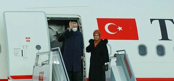 Başkan Erdoğan, Ukrayna’da gerçekleştirdiği görüşmelerin ardından yurda döndü