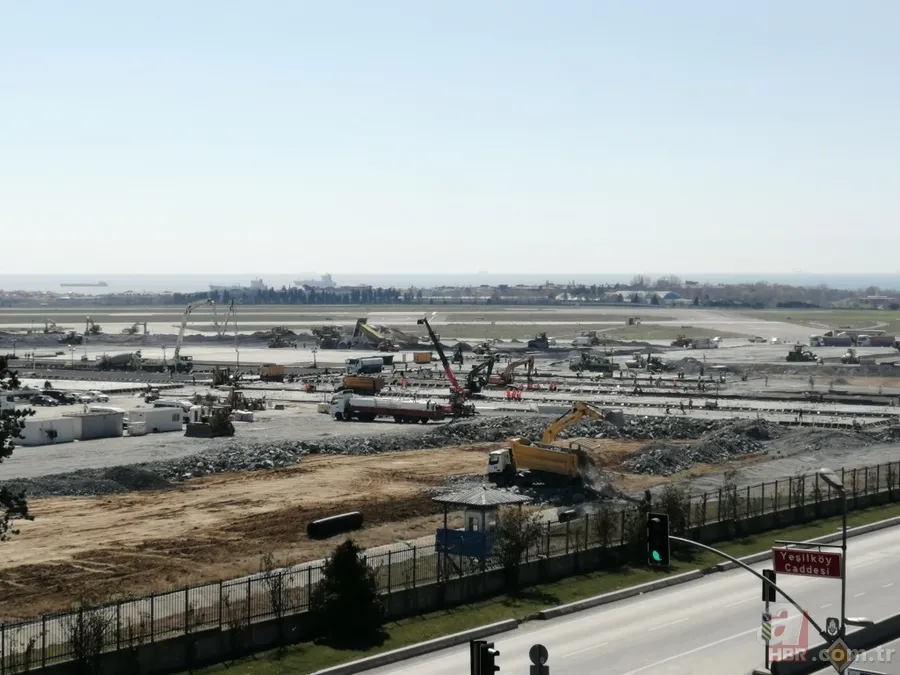 Atatürk Havalimanı'na yapılan hastane inşaatında son durum: Zemine beton dökümü başlandı 15