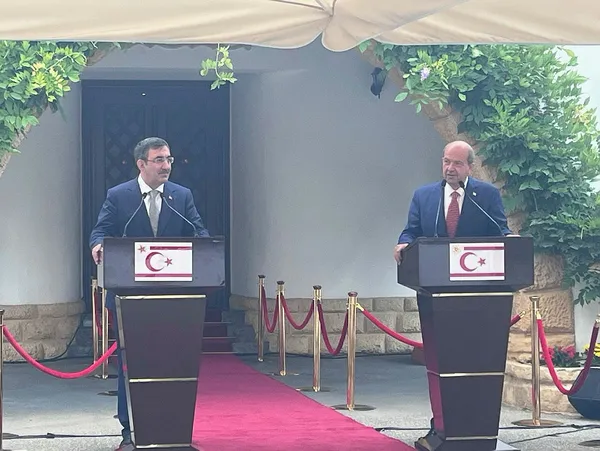 Son dakika: Cumhurbaşkanı Yardımcısı Cevdet Yılmaz ve KKTC Cumhurbaşkanı Ersin Tatar’dan önemli açıklamalar