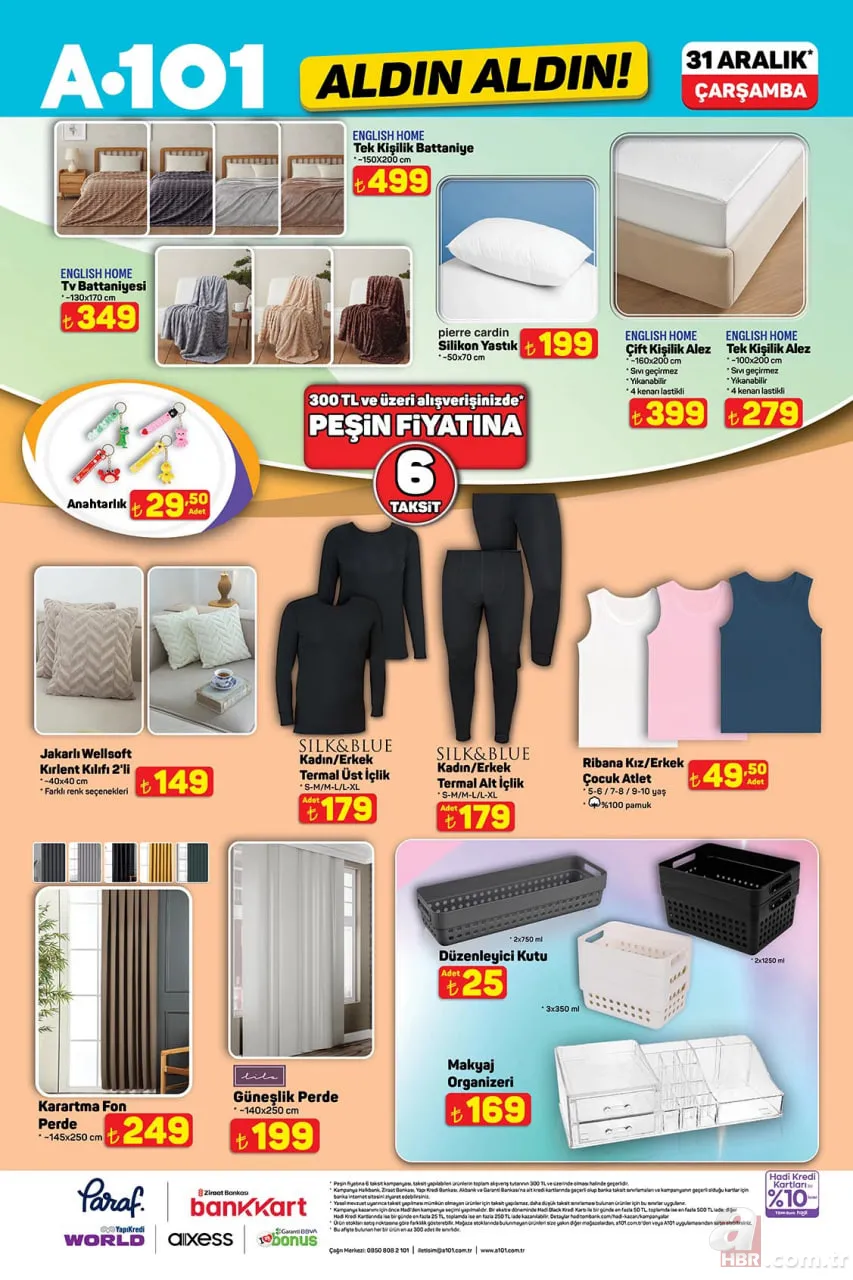 A101’de yılın son fırsatı! 31 Aralık aktüel listesi yayımlandı: Hangi ürünler indirimde? 12