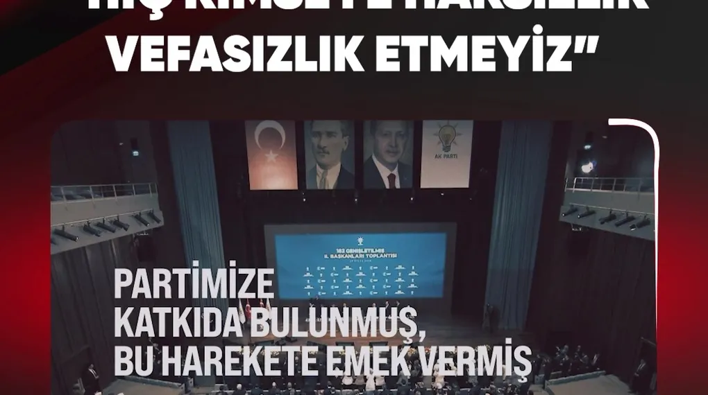 "HİÇ KİMSEYE HAKSIZLIK VEFASIZLIK ETMEYİZ"