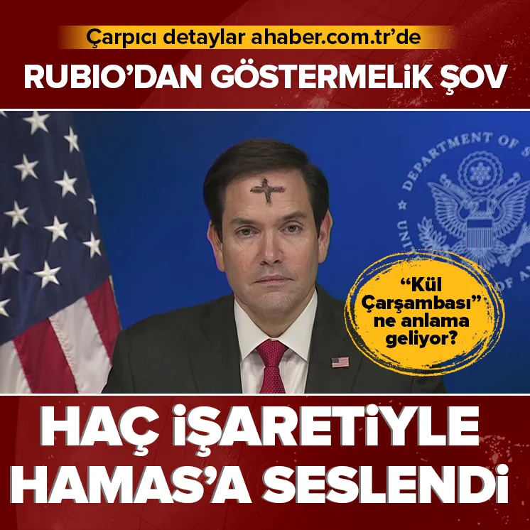 ABD Dışişleri Bakanı alnına haç çizdi! İşte anlamı...