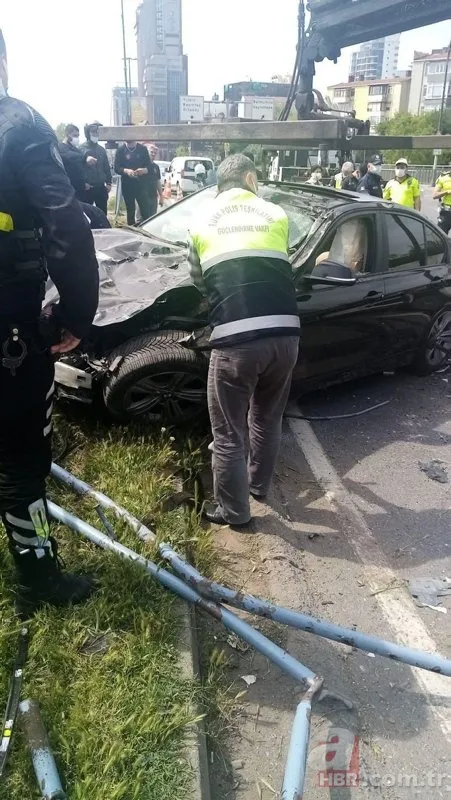 Beşiktaş’ta makas atan sürücü dehşet saçtı: 4 yaralı! 11 araç hasar gördü