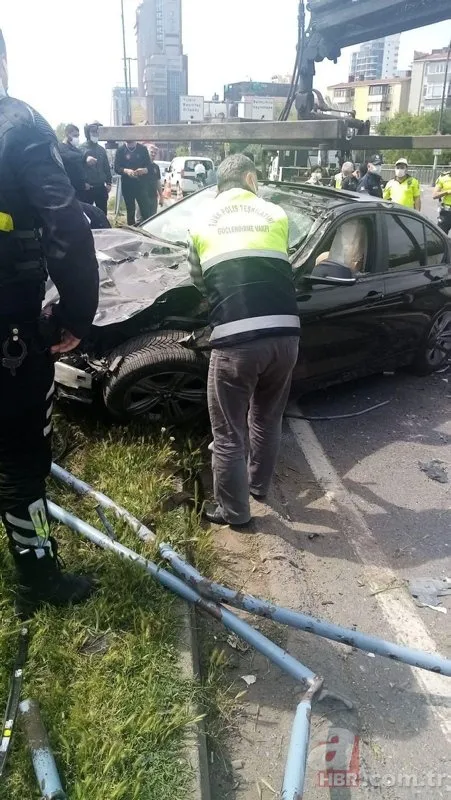 Beşiktaş'ta makas atan sürücü dehşet saçtı: 4 yaralı! 11 araç hasar gördü