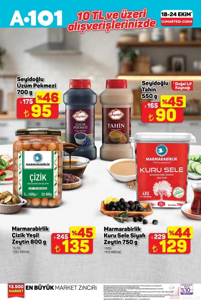 A101 FIRSATLARINDA BU HAFTA | 18-24 Ekim indirimlerinde neler var? Ayçiçek yağı 435 TL, deterjan 179 TL, duş jeli 69 TL… 4