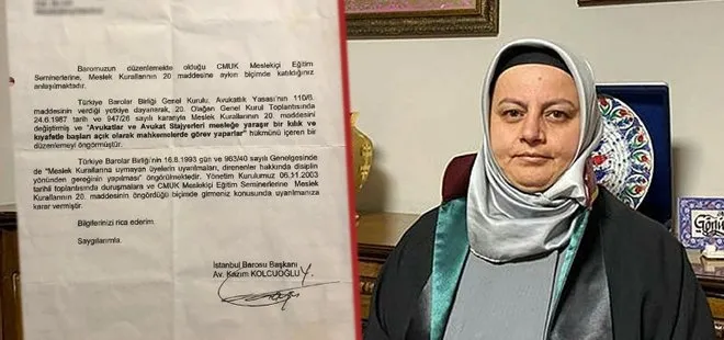 İstanbul Barosu’ndan ’28 Şubat’ zihniyeti! Seminere başörtülü katılan avukat uyarıldı