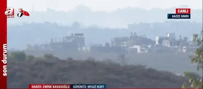 A Haber savaş bölgesinde | Gazze ağır bombardıman altında! Siyah dumanlar bölheyi kapladı