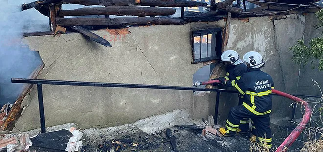 Tokat'ta bir evde çıkan yangın söndürüldü