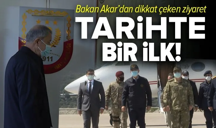 Son dakika: Tarihte bir ilk! Milli Savunma Bakanı Hulusi Akar ve komutanlardan “Rüzgar Alayı”na ziyaret!