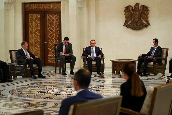 Lavrov 8 yıl sonra ilk kez Şam'da! Esad'ın el pençe divan şekilde beklemesi dikkat çekti - 2