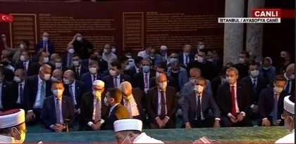 86 yıllık hasret sona erdi! İşte Ayasofya Camii’nin içinden ilk kareler