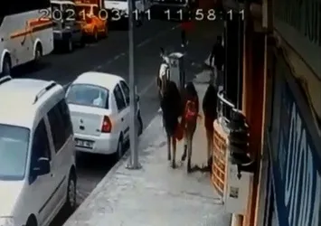 Saksı düştü! Öğrenciler kıl payı böyle kurtuldu