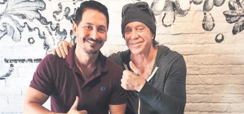 Murat Han ve Mickey Rourke döner yemeye gitti
