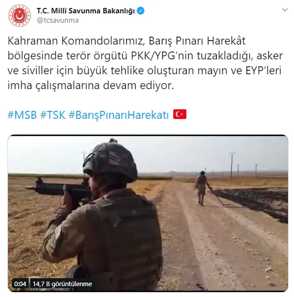 Komandolar Suriye'de mayın ve EYP taramasına devam ediyor - 1