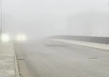 Elazığ’da yoğun sis etkisini sürdürüyor