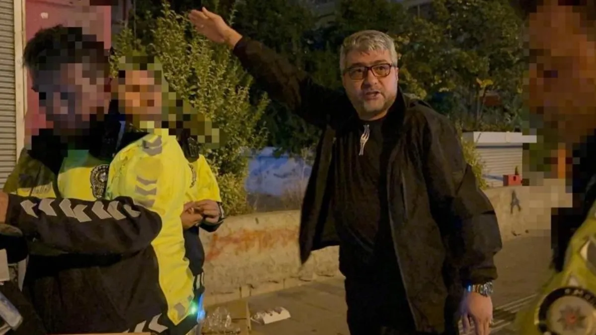 Alkollü sürücü ceza kesilince polise zor anlar yaşattı