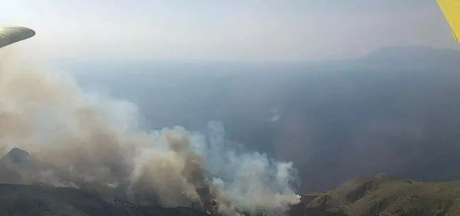 Çanakkale Gökçeada’da orman yangını! Ekiplerin havadan ve karadan müdahalesi sürüyor...