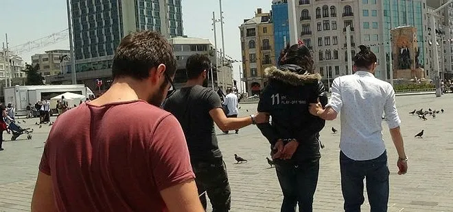 Şüpheli turist Taksim’de tutuklandı