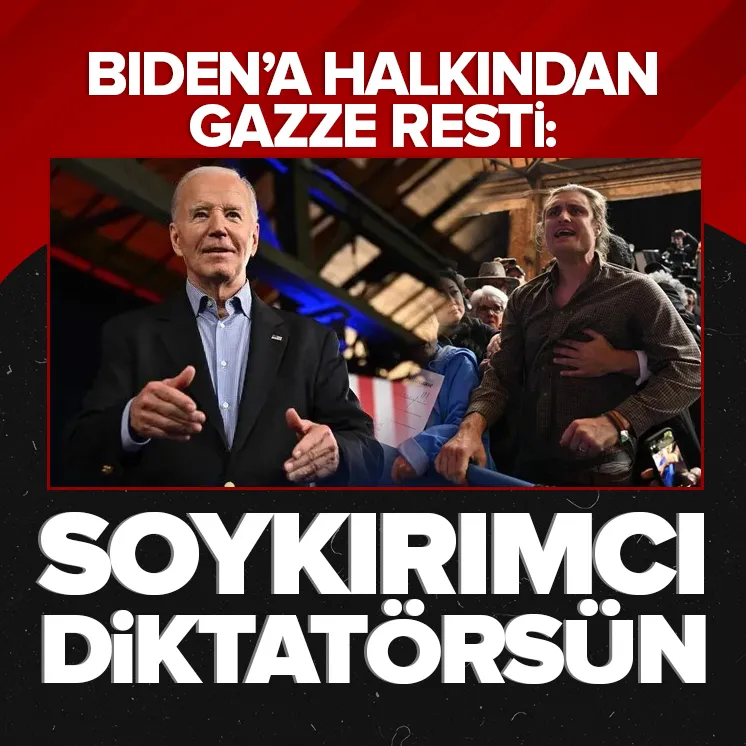 ABD Başkanı Biden’a halkından Gazze resti