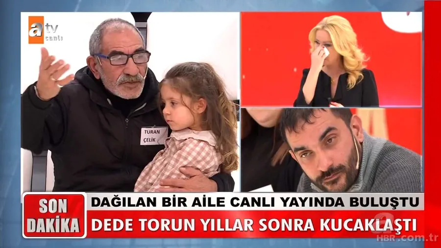 33 yıllık hasret Müge Anlı’da bitti! Turan Çelik oğluna canlı yayında kavuştu! Dede torunun kucaklaşması gözyaşlarına boğdu 24