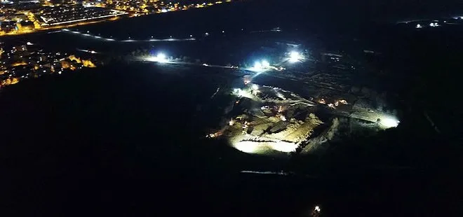 Başkan Erdoğan açıklamıştı! İstanbul’da salgın hastanesi çalışmaları gece drone ile fotoğraflandı