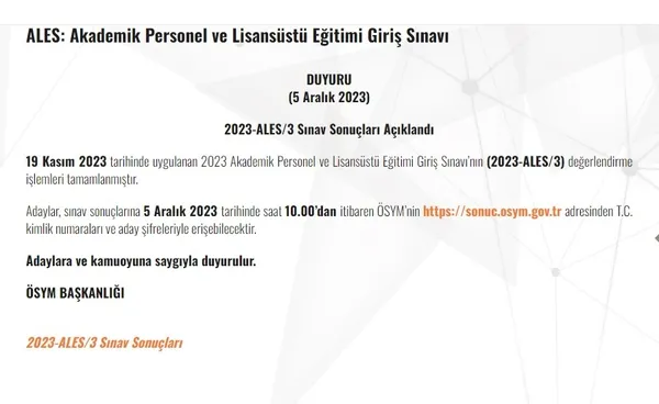 ales-sonuclari-aciklandi-osym-son-dakika-5-aralik-2023-ales3-sonuclari-nasil-ogrenilir-1701759889028.jpg ALES sonuçları açıklandı! ÖSYM son dakika! 5 Aralık 2023 ALES/3 sonuçları nasıl öğrenilir? - 2