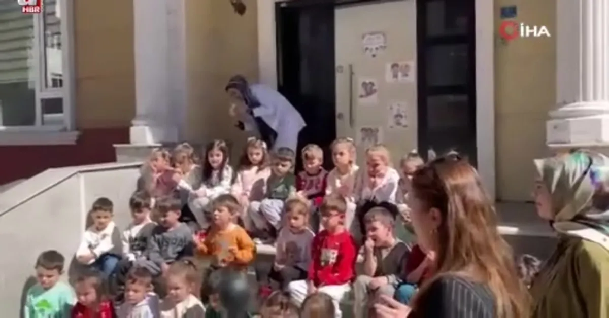 Çocuk gündüz bakımevinde yangın tatbikatı
