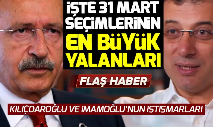 Kemal Kılıçdaroğlu ve Ekrem İmamoğlu’nun istismarları!
