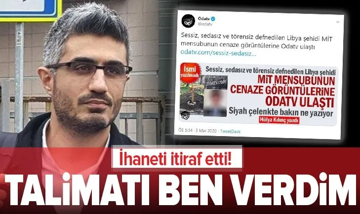Oda TV Genel Yayın Yönetmeni Barış Pehlivan MİT ihanetini itiraf etti: Talimatı ben verdim