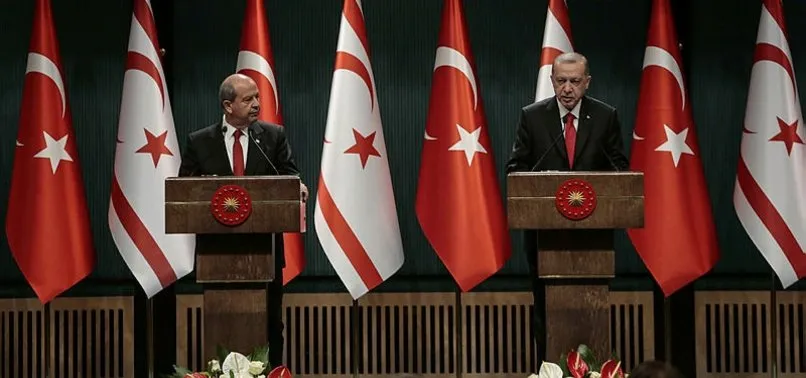 Son dakika: Başkan Erdoğan ile Ersin Tatar'dan Ankara'da önemli açıklamalar